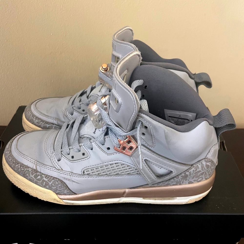 Jordan Spizike GS Wolf Grey Metallic Bronze 535712-018 Youth Size 6.5Y Sneakers‎